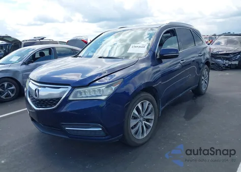 2015 Acura Mdx Technology Package from USA, damaged, VIN 5FRYD4H46FB007744